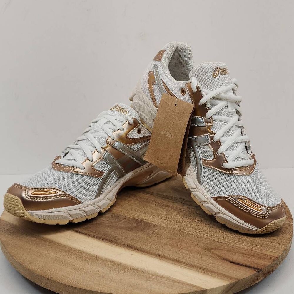 Asics GEL-DS TRAINER 14 Women's Size 7 Gold White Creme - Picture 7 of 9